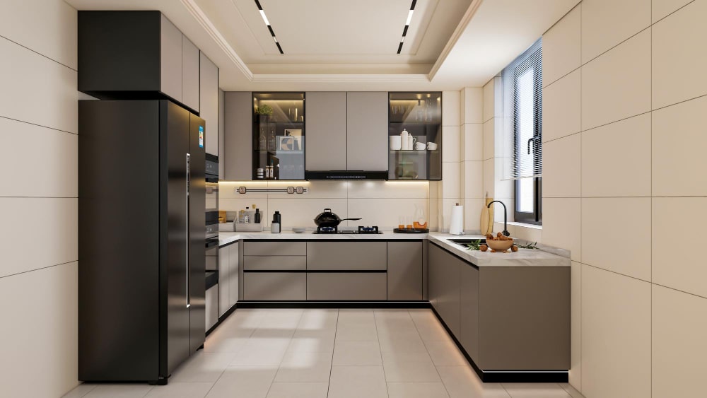 luxury modern kitchen design in dammam