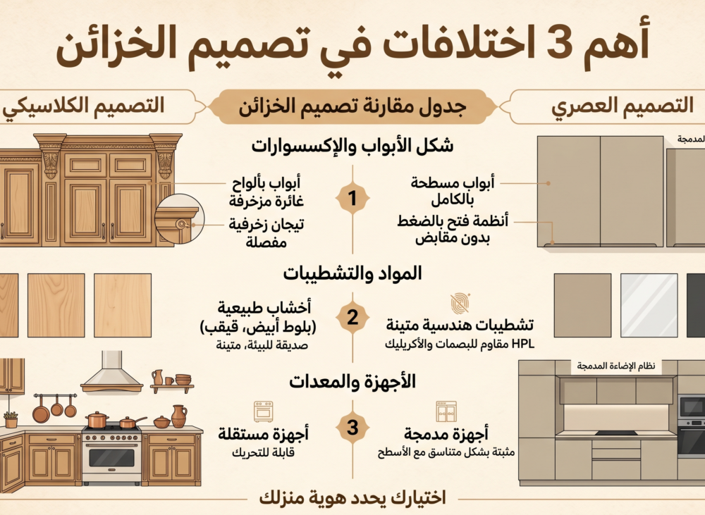 المطابخ العصرية أم الكلاسيكية